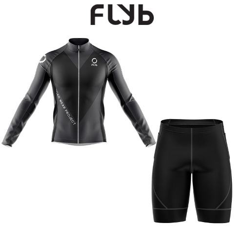 FLYB [ 긴팔+반바지 세트 01 ] 유니폼 단체복 동아리 자전거복 사이클복 철인 경기복