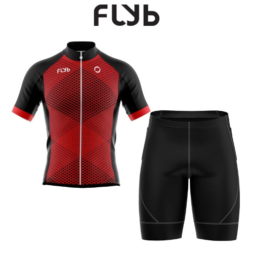FLYB [ 반팔+반바지 세트 1 ] 유니폼 단체복 동아리 자전거복 사이클복 철인 경기복
