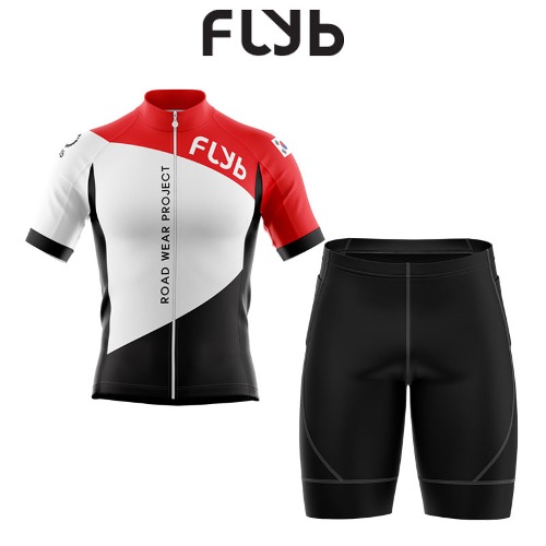 FLYB [ 반팔+반바지 세트 5 ] 유니폼 단체복 동아리 자전거복 사이클복 철인 경기복